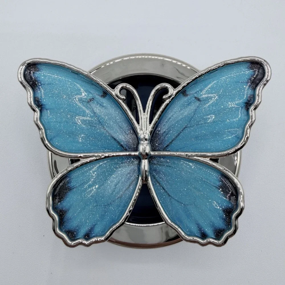 Bath & Body Works Blue Butterfly Scentportable Car Fragrance‎ Vent Visor Clip